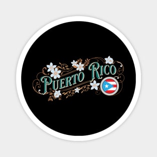 Puerto Rico Classic Vintage Sign Magnet